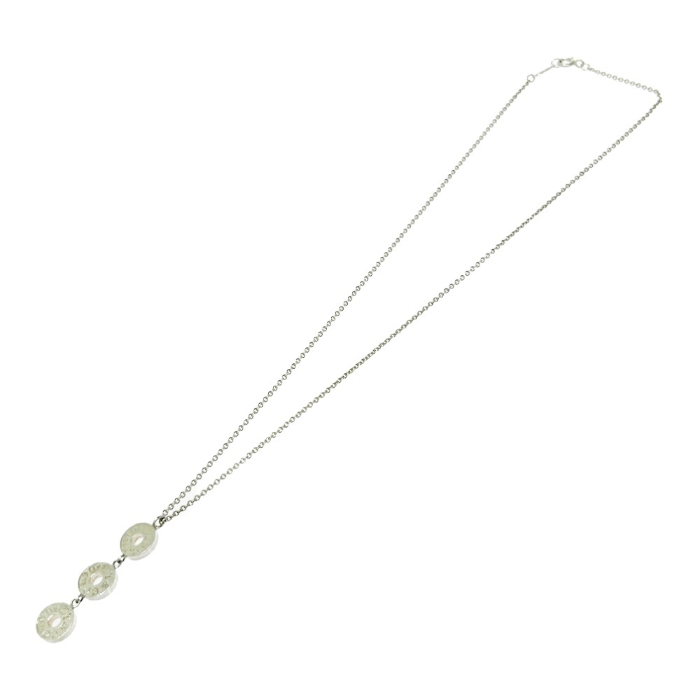 TIFFANY Co Silver Triple Circle Necklace